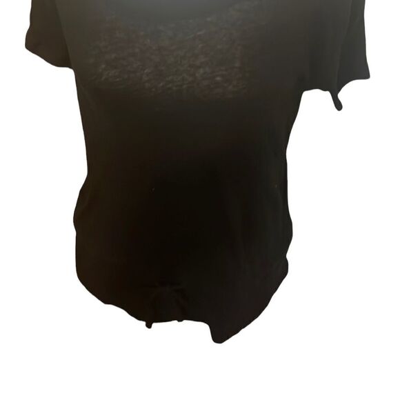 NWT Madewell Black Cinch Waist Drawstring Short Sleeve Top XSmall - Picture 10 of 10
